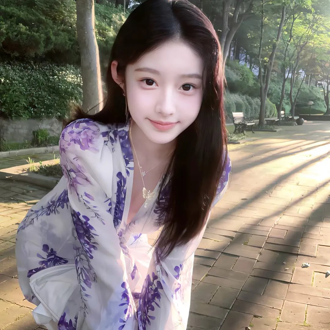 穿风信子蓝的少女 海报